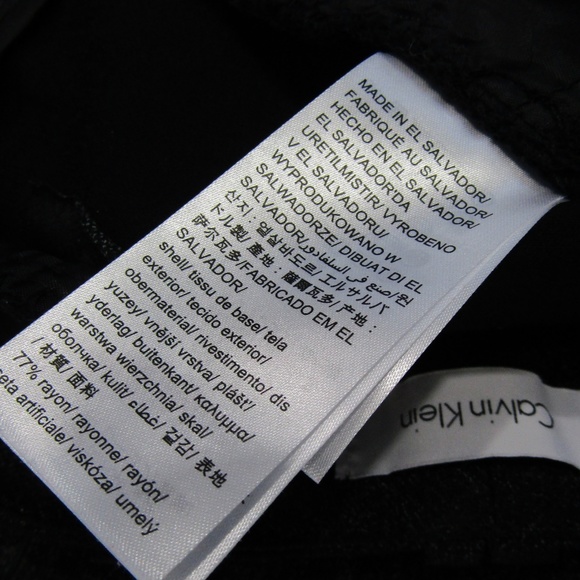 Calvin Klein Black & Silver Gray Ankle Dress Pants - Picture 6 of 7